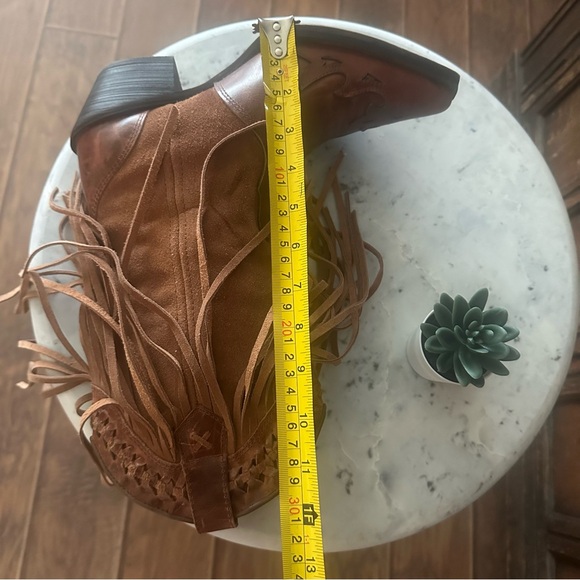 Dingo brown fringe cowboy boots 7 - Picture 10 of 15